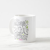 der beste papa aller zeiten graffiti 14 コーヒーマグカップ (正面左)