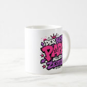 der beste papa aller Zeiten graffiti 7 コーヒーマグカップ (正面右)