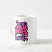der beste papa aller Zeiten graffiti 7 コーヒーマグカップ (正面左)