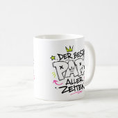 der beste papa aller zeiten graffiti 9 コーヒーマグカップ (正面右)