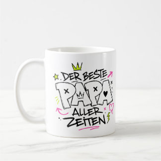 der beste papa aller zeiten graffiti 9 コーヒーマグカップ