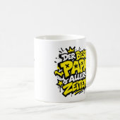 der bste papa aller zeiten graffiti 5 コーヒーマグカップ (正面右)