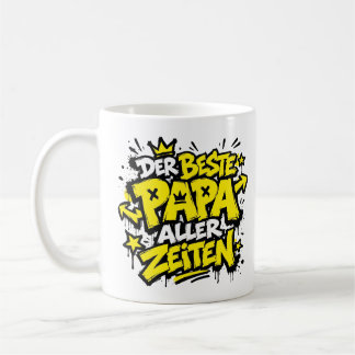 der bste papa aller zeiten graffiti 5 コーヒーマグカップ