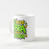 der bste papa aller zeiten graffiti 6 コーヒーマグカップ (正面左)
