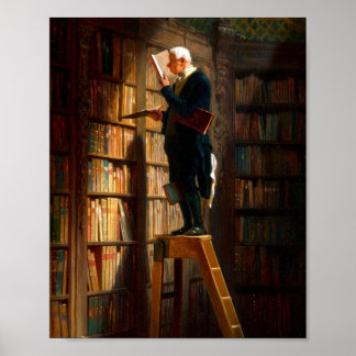 Der Bucherwurm Carl Spitzweg – ドイツ・マレイ ポスター