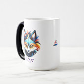 Der Bunte Fuchs - Kopf Portrait モーフィングマグカップ (正面左)