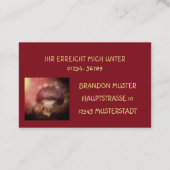 Der  Campion mit dem Champignon 名刺 (裏面)