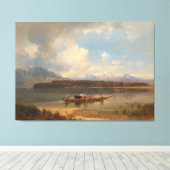 Der Chiemsee Im Herbst キャンバスプリント (インサイチュ (ウッドフロア))