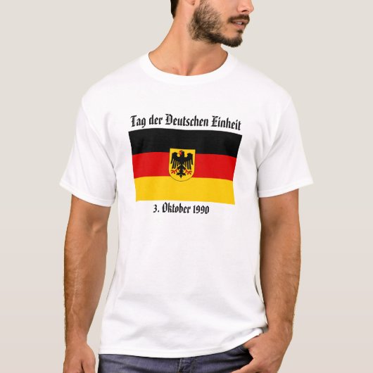 der Deutschen Einheit、3. Oktober 1990年に付けて下さい Tシャツ (正面)
