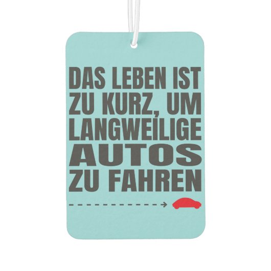 der einzigartige  カーエアーフレッシュナー (裏面)