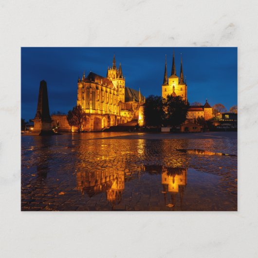 Der Erfurter Dom in Thüringen Postkarte ポストカード (正面)