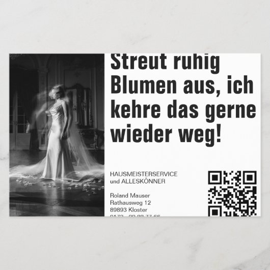 Der etwas andere Hausmeister Dienst Flyer チラシ (正面)