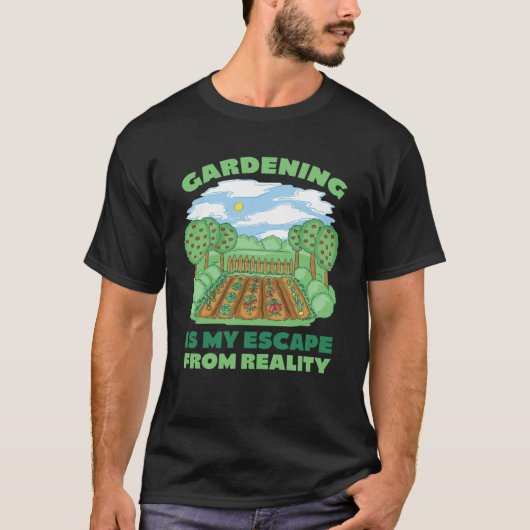 Der Garten ruft Saying for gardeners and hobby gar Tシャツ (正面)