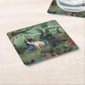 Der geheime Ort  Rechteckiger Pappuntersetzer スクエアペーパーコースター (アングル)