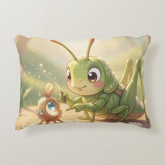 Der Grashüpfer und das Nektarkunstwerk.2 アクセントクッション (正面)