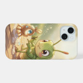 Der Grashüpfer und das Nektarkunstwerk.2 iPhone 15ケース (裏面横)