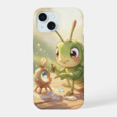 Der Grashüpfer und das Nektarkunstwerk.2 iPhone 15ケース (裏面)