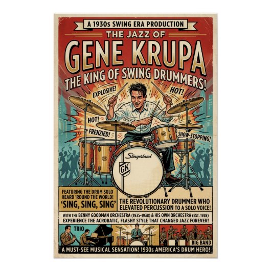 Der Jazz von Gene Krupa ポスター (正面)