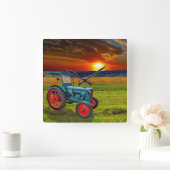 Der klassche Traktor Hanomag R22 スクエア壁時計 (ホーム)