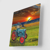 Der klassche Traktor Hanomag R22 スクエア壁時計 (傾斜)