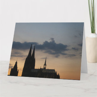 Der Kölner Dom und der vom alten Rathaus カード