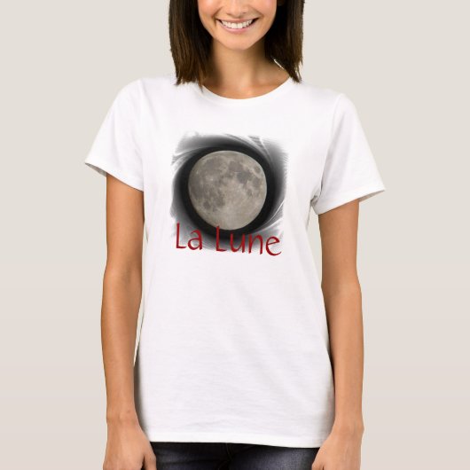 Der Mond, la luna, la lune, the moon T-Shirt Tシャツ (正面)