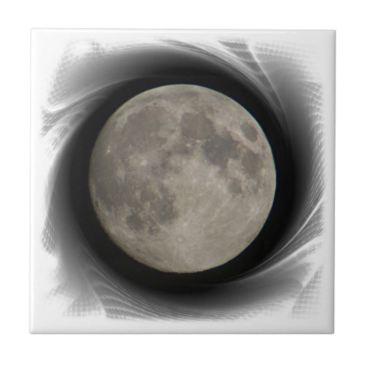 Der Mond, la lune, la luna, the moon Fliese タイル (正面)