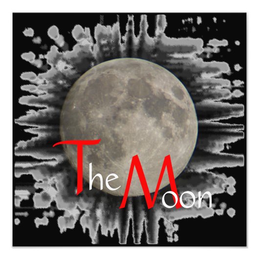 Der Mond, la lune, la luna, the moon Poster フォトプリント (正面)