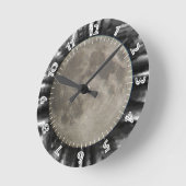 Der Mond, la lune, la luna, the moon Uhr ラウンド壁時計 (傾斜)