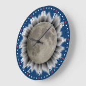 Der Mond, la lune, la luna, the moon Uhr ラージ壁時計 (傾斜)