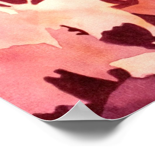 Der Rabe schreckt die Schmetterlinge auf ポスター (角)