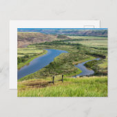 Der Red Deer River in Alberta Kanada ポストカード (正面/裏面)