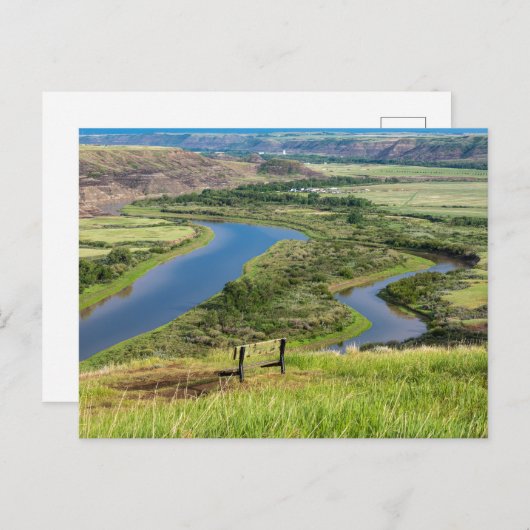 Der Red Deer River in Alberta Kanada ポストカード (正面/裏面)