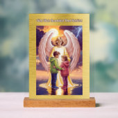 Der Schutzengel begleitet Dich アクリルサイン (ニュートラル)