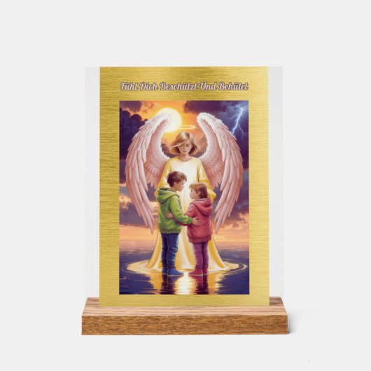 Der Schutzengel begleitet Dich アクリルサイン (正面)