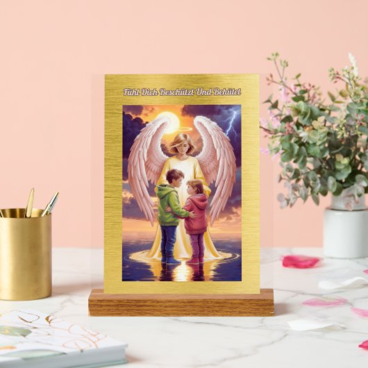 Der Schutzengel begleitet Dich アクリルサイン (ウェディング)