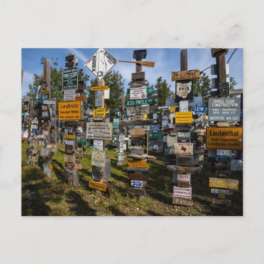 der sign post forest in Kanada ポストカード (正面)