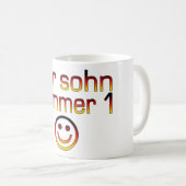 Der Sohn Nummer 1 -ドイツ語の第1息子 コーヒーマグカップ (正面右)