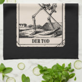 Der Tod / Death Tarot Card キッチンタオル (折り畳み)