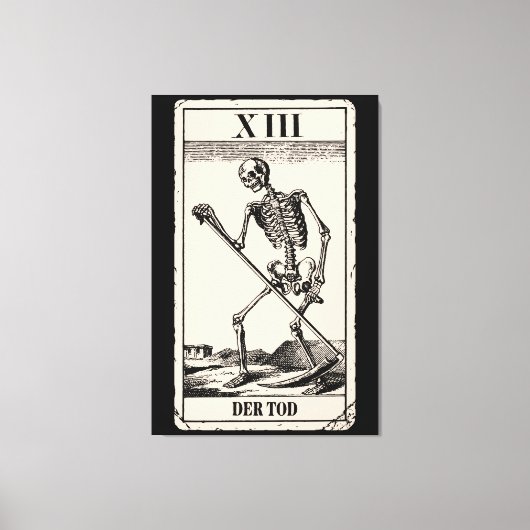 Der Tod / Death Tarot Card キャンバスプリント (正面)