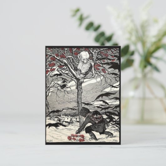 Der Tod im Baumはがき ポストカード (スタンド正面)