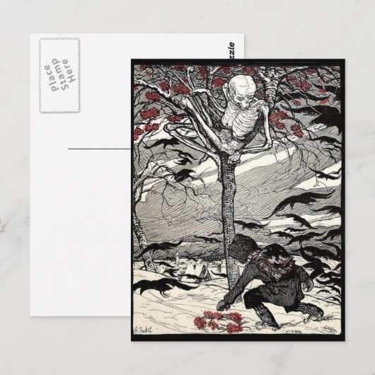 Der Tod im Baumはがき ポストカード (正面/裏面)