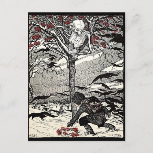 Der Tod im Baumはがき ポストカード (正面)