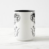 Der träumende junge Wolf Tasse マグカップ (中央)