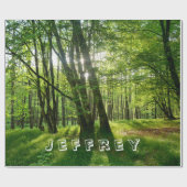 Der Wald mit Deinem Namen ラッピングペーパー (フラット)