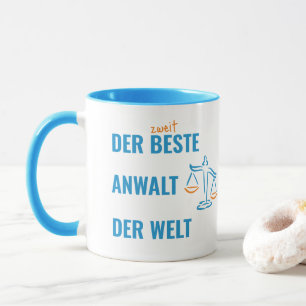 Der zweitbeste Anwalt der Welt.ルスティージュジェシェンク。 マグカップ