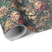 Deranged Decadence – Gothic Victorian Floral  ラッピングペーパー (ロールコーナー)