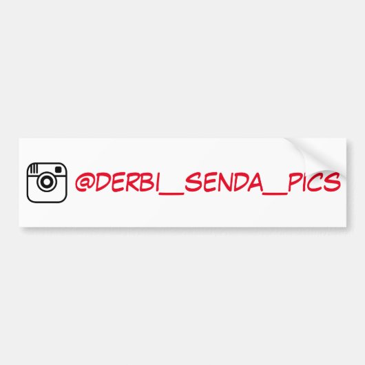 @derbi_senda_picsサポート バンパーステッカー (正面)