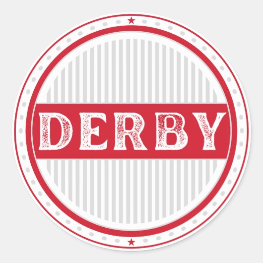 Derby City Pride Emblem – English Identity ラウンドシール (正面)