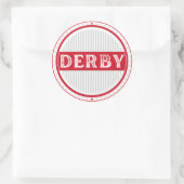 Derby City Pride Emblem – English Identity ラウンドシール (バッグ)